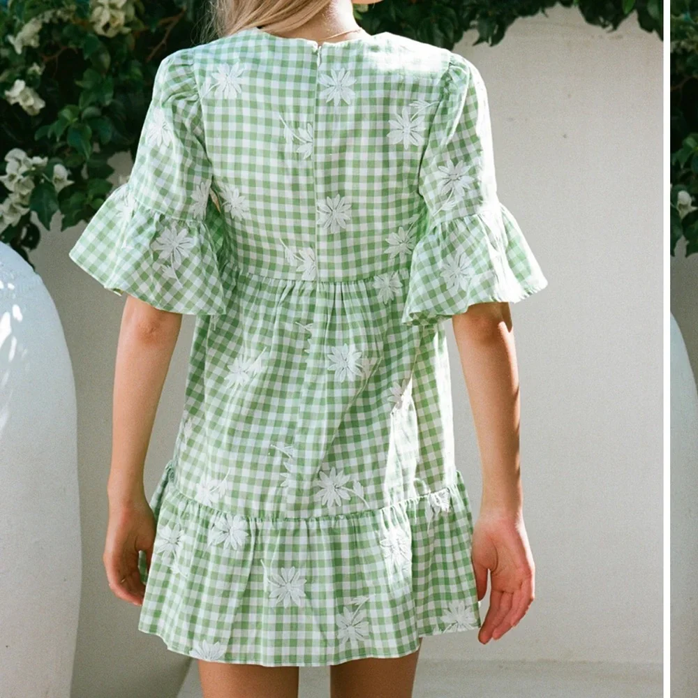 SABO Twyla Babydoll Dress Gingham - Picture 5 of 7